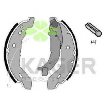 KAGER 340023 Комплект тормозных колодок