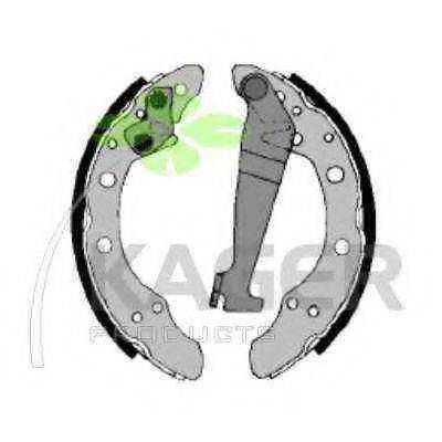 KAGER 340184 Комплект тормозных колодок