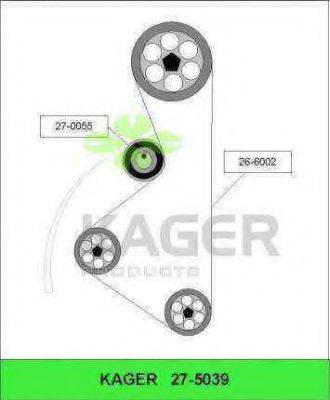 KAGER 275039 Комплект ремня ГРМ