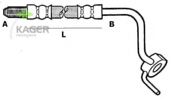 KAGER 381152 Тормозной шланг