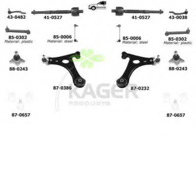 KAGER 800028 Подвеска колеса