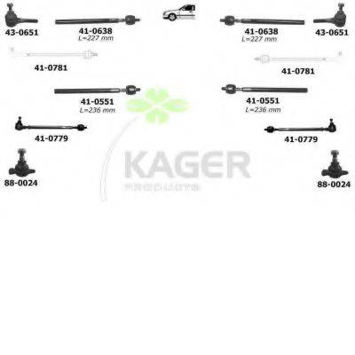 KAGER 800033 Подвеска колеса