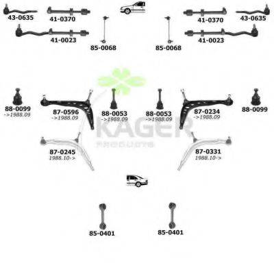 KAGER 800103 Подвеска колеса
