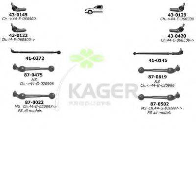 KAGER 800110 Подвеска колеса