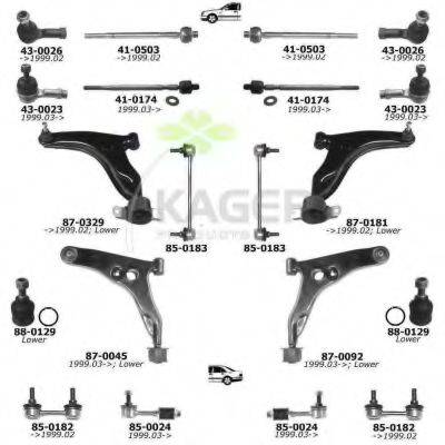 KAGER 800113 Подвеска колеса