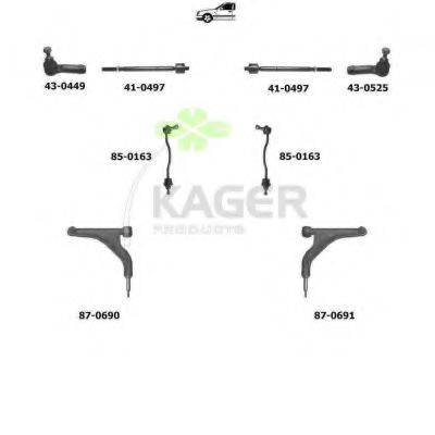 KAGER 800116 Подвеска колеса