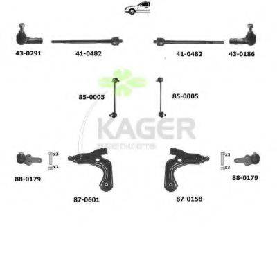 KAGER 800133 Подвеска колеса