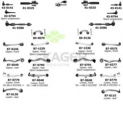 KAGER 800135 Подвеска колеса