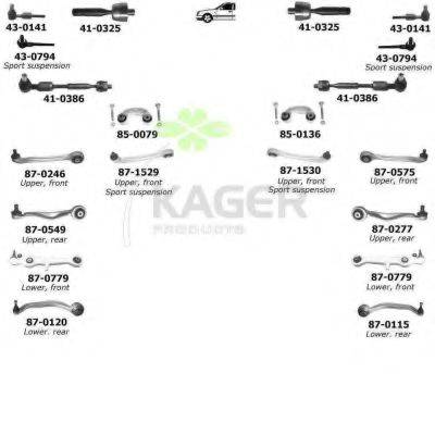 KAGER 800138 Подвеска колеса