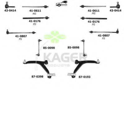 KAGER 800232 Подвеска колеса