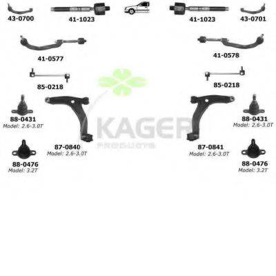 KAGER 800233 Подвеска колеса