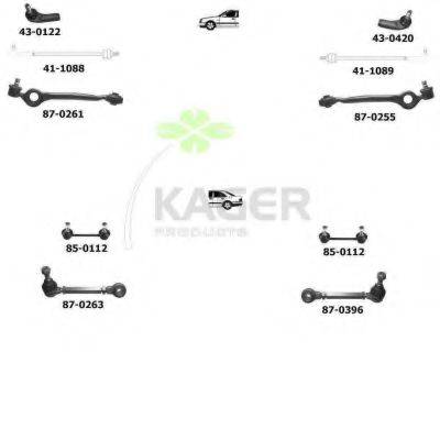 KAGER 800243 Подвеска колеса
