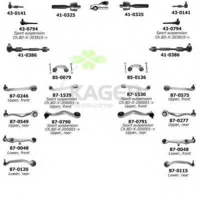 KAGER 800263 Подвеска колеса