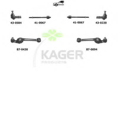 KAGER 800266 Подвеска колеса