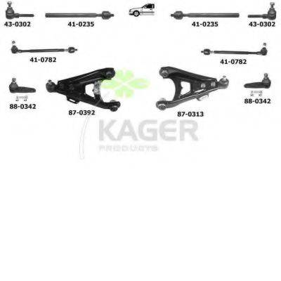 KAGER 800280 Подвеска колеса
