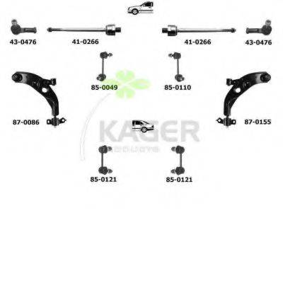 KAGER 800307 Подвеска колеса