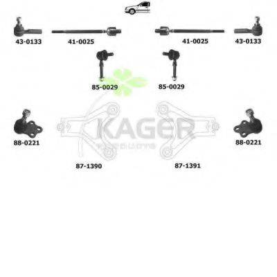 KAGER 800320 Подвеска колеса