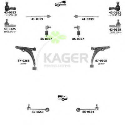 KAGER 800331 Подвеска колеса