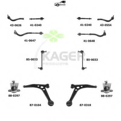 KAGER 800366 Подвеска колеса