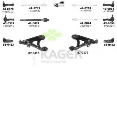 KAGER 800388 Подвеска колеса