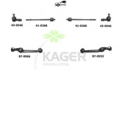 KAGER 800404 Подвеска колеса