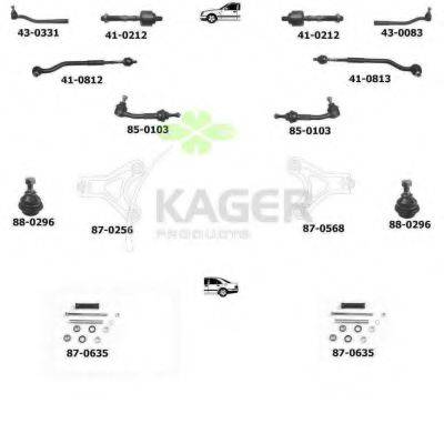 KAGER 800406 Подвеска колеса