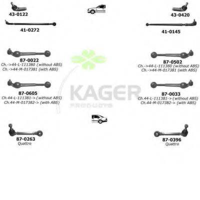 KAGER 800420 Подвеска колеса