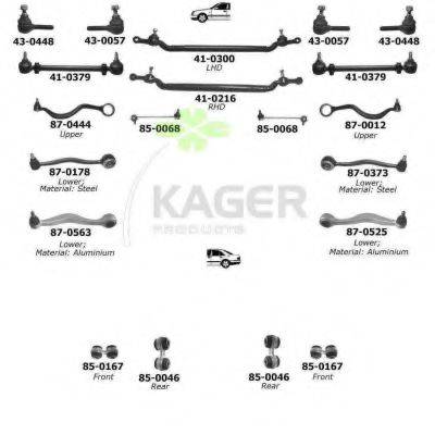KAGER 800422 Подвеска колеса