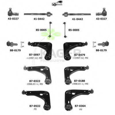 KAGER 800426 Подвеска колеса