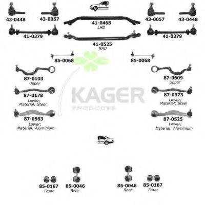 KAGER 800450 Подвеска колеса