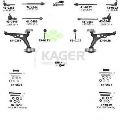 KAGER 800482 Подвеска колеса