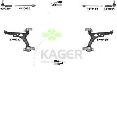 KAGER 800485 Подвеска колеса