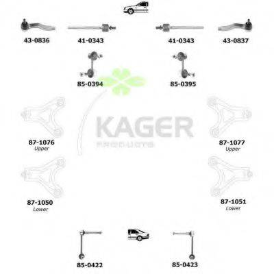 KAGER 800546 Подвеска колеса