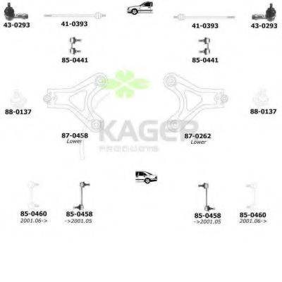 KAGER 800562 Подвеска колеса