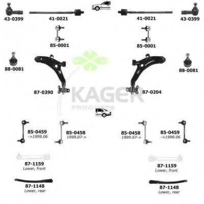 KAGER 800577 Подвеска колеса