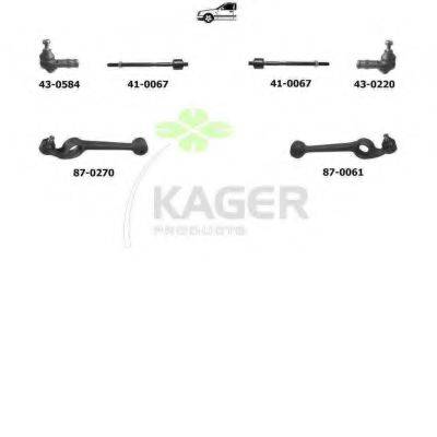 KAGER 800582 Подвеска колеса