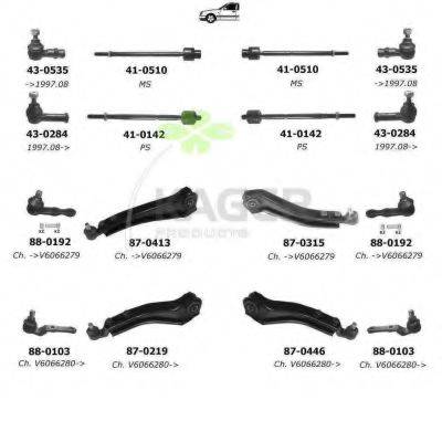 KAGER 800622 Подвеска колеса