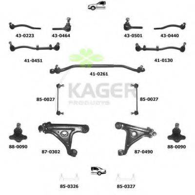 KAGER 800635 Подвеска колеса