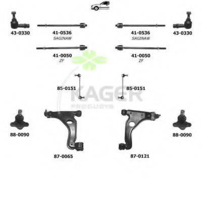 KAGER 800637 Подвеска колеса