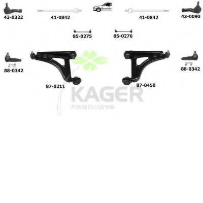 KAGER 800825 Подвеска колеса