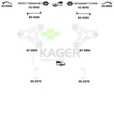 KAGER 800826 Подвеска колеса