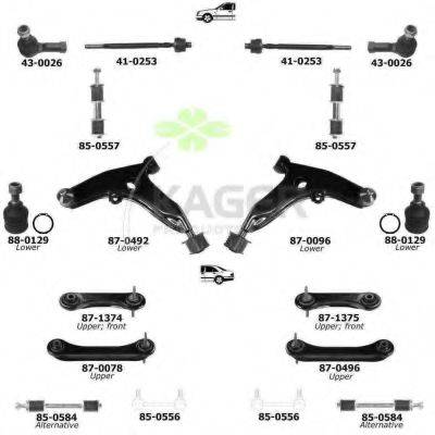 KAGER 800867 Подвеска колеса