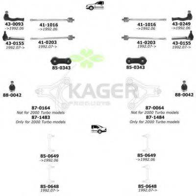 KAGER 800923 Подвеска колеса