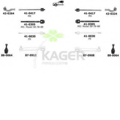 KAGER 800929 Подвеска колеса