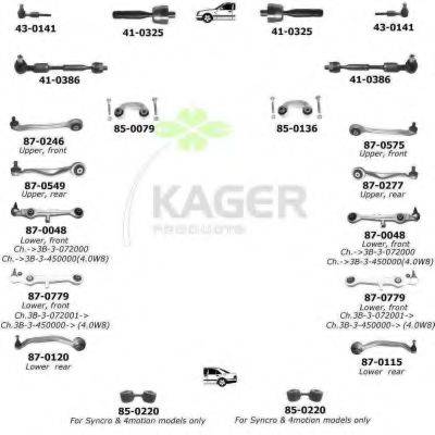 KAGER 801012 Подвеска колеса