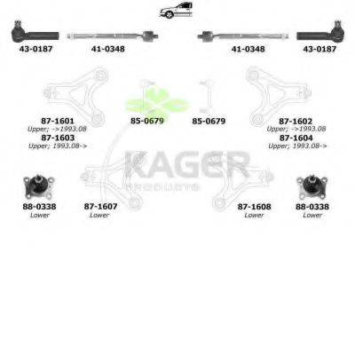 KAGER 801047 Подвеска колеса