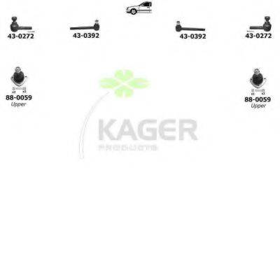 KAGER 801187 Подвеска колеса