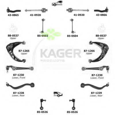 KAGER 801194 Подвеска колеса