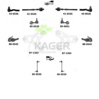 KAGER 801219 Подвеска колеса