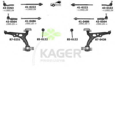 KAGER 801352 Подвеска колеса